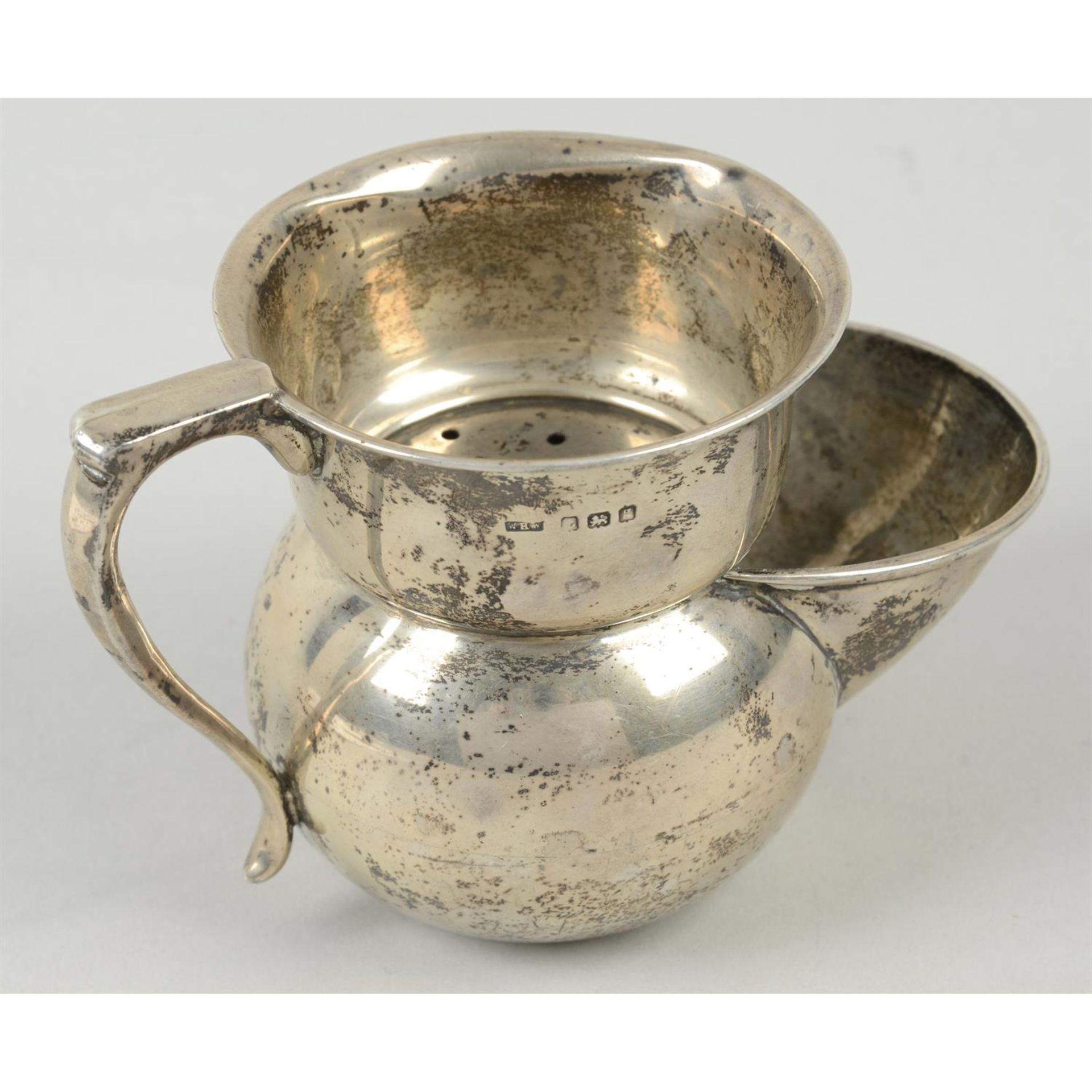 An Edwardian silver shaving mug. - Image 2 of 3