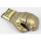 An Everlast commemorative boxing glove.