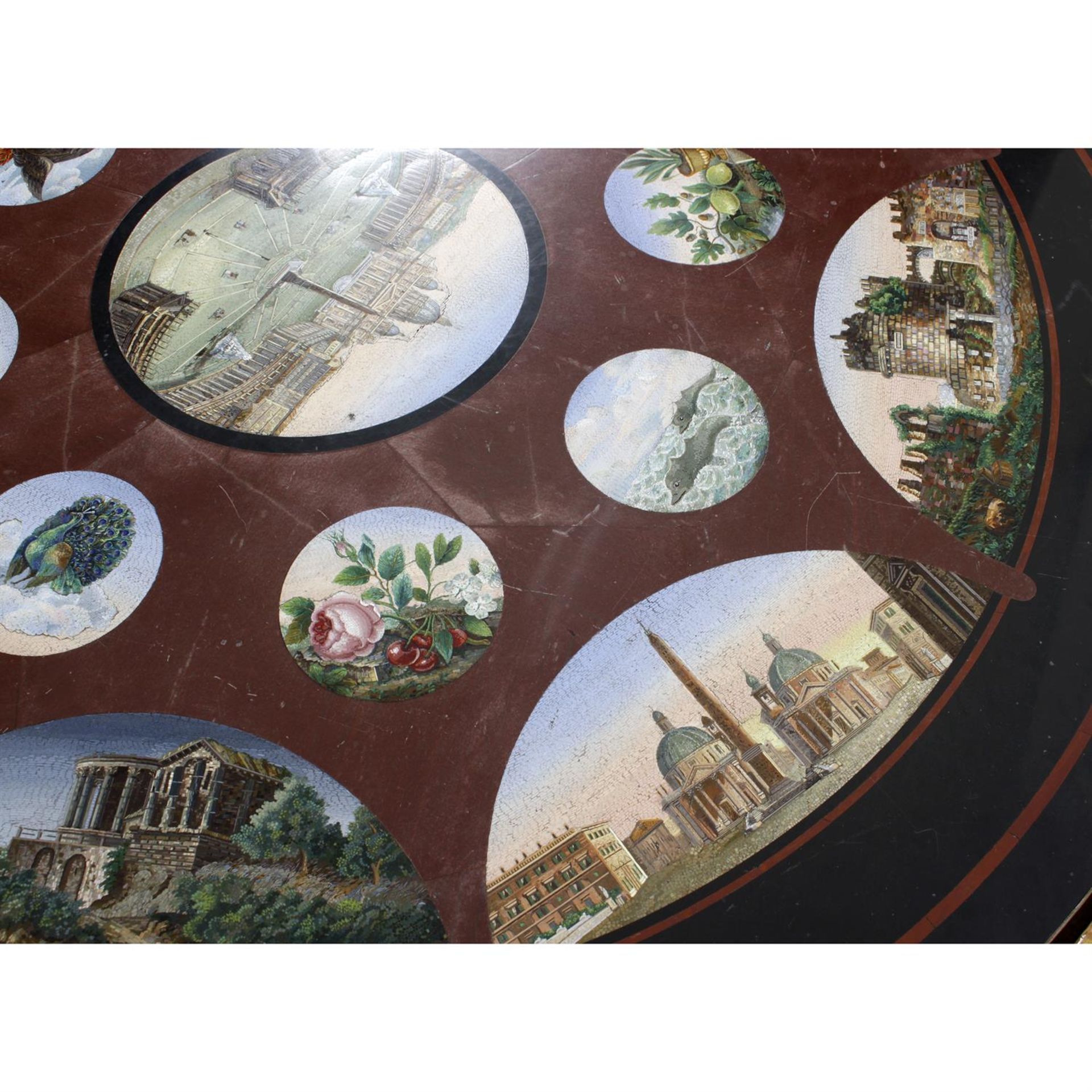 A 19th century Italian micromosaic table. - Image 11 of 26