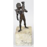 An early 19th century Grand Tour patinated bronze figure.