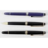 A Montblanc Meisterstuck Pix ballpoint pen, together with a Montblanc pen set.