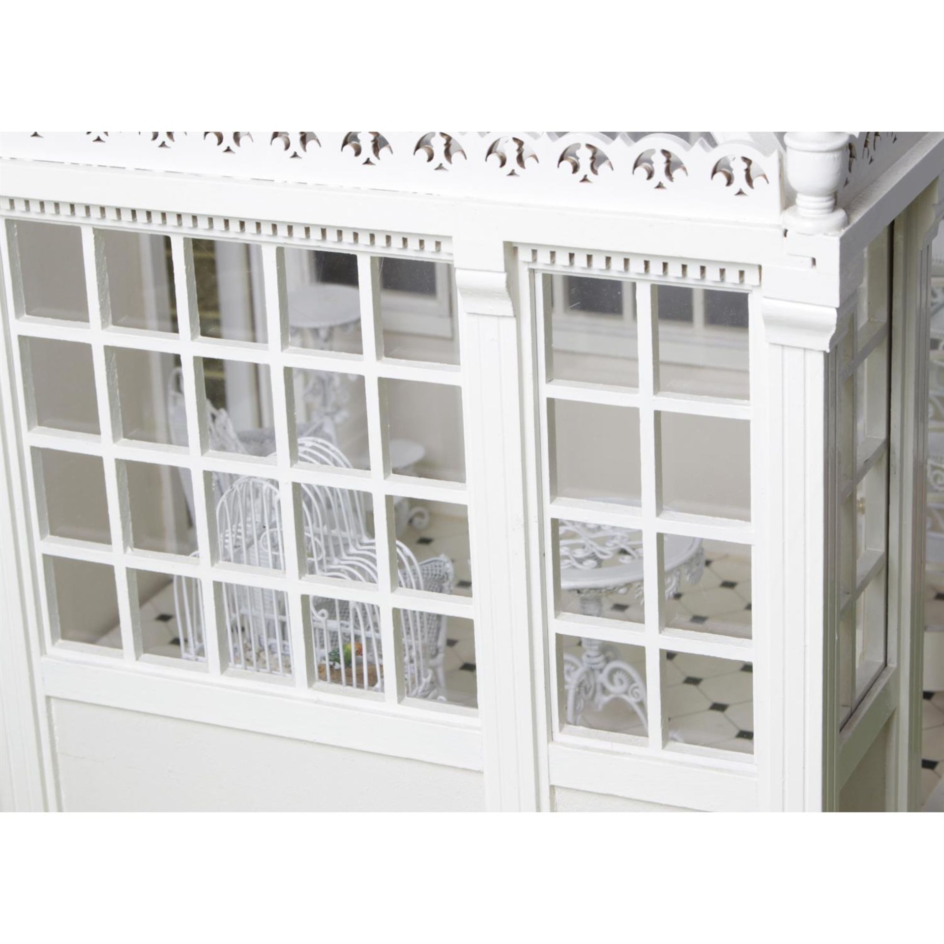 A large wooden dolls house. - Image 7 of 8