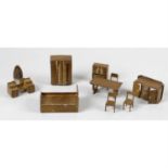 A selection of assorted items, to include Dinky dolls house miniature furniture items,
