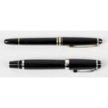 Two Montblanc pens.