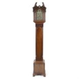 An antique mahogany cased eight-day longcase clock.