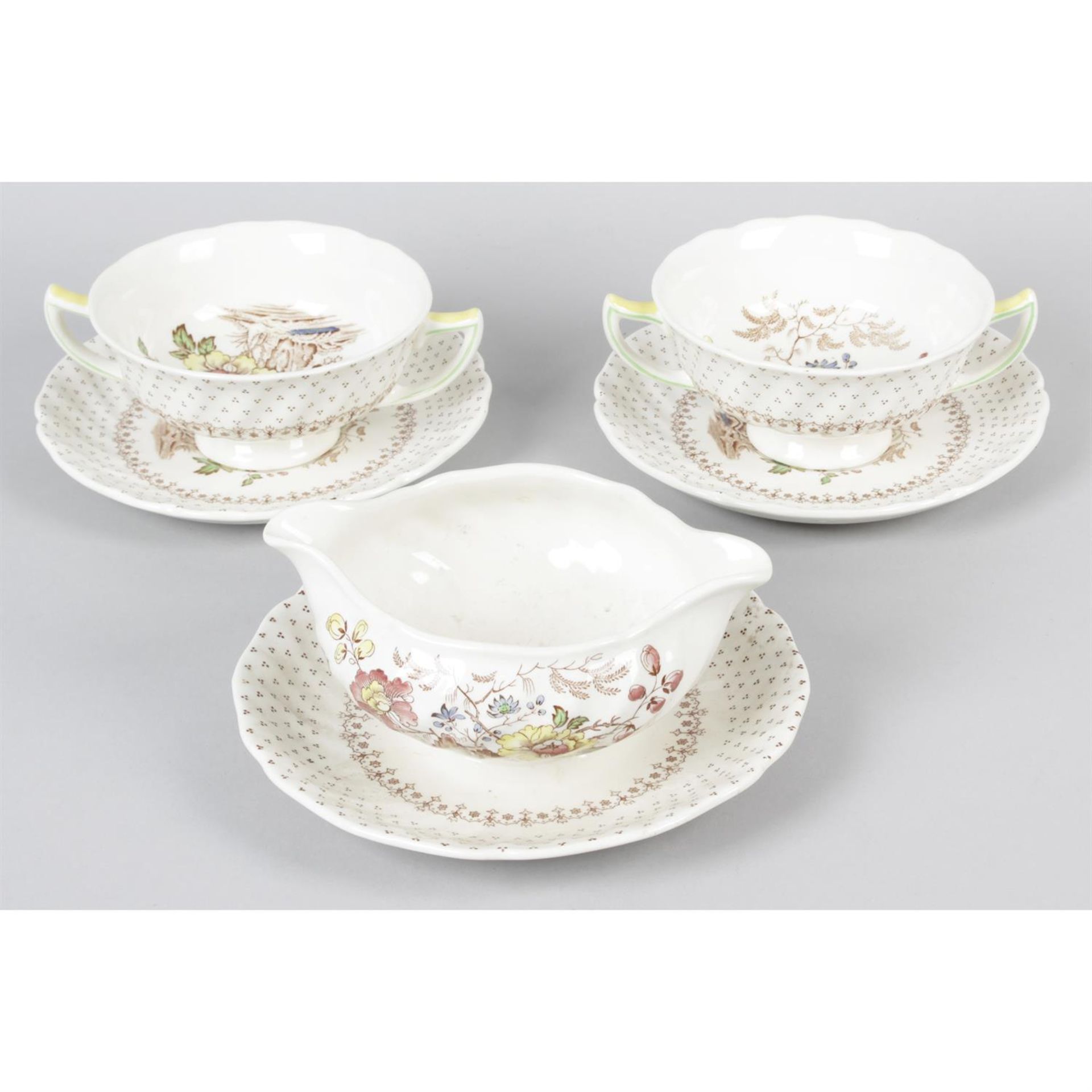 A selection of Royal Doulton 'Grantham' pattern table ware.