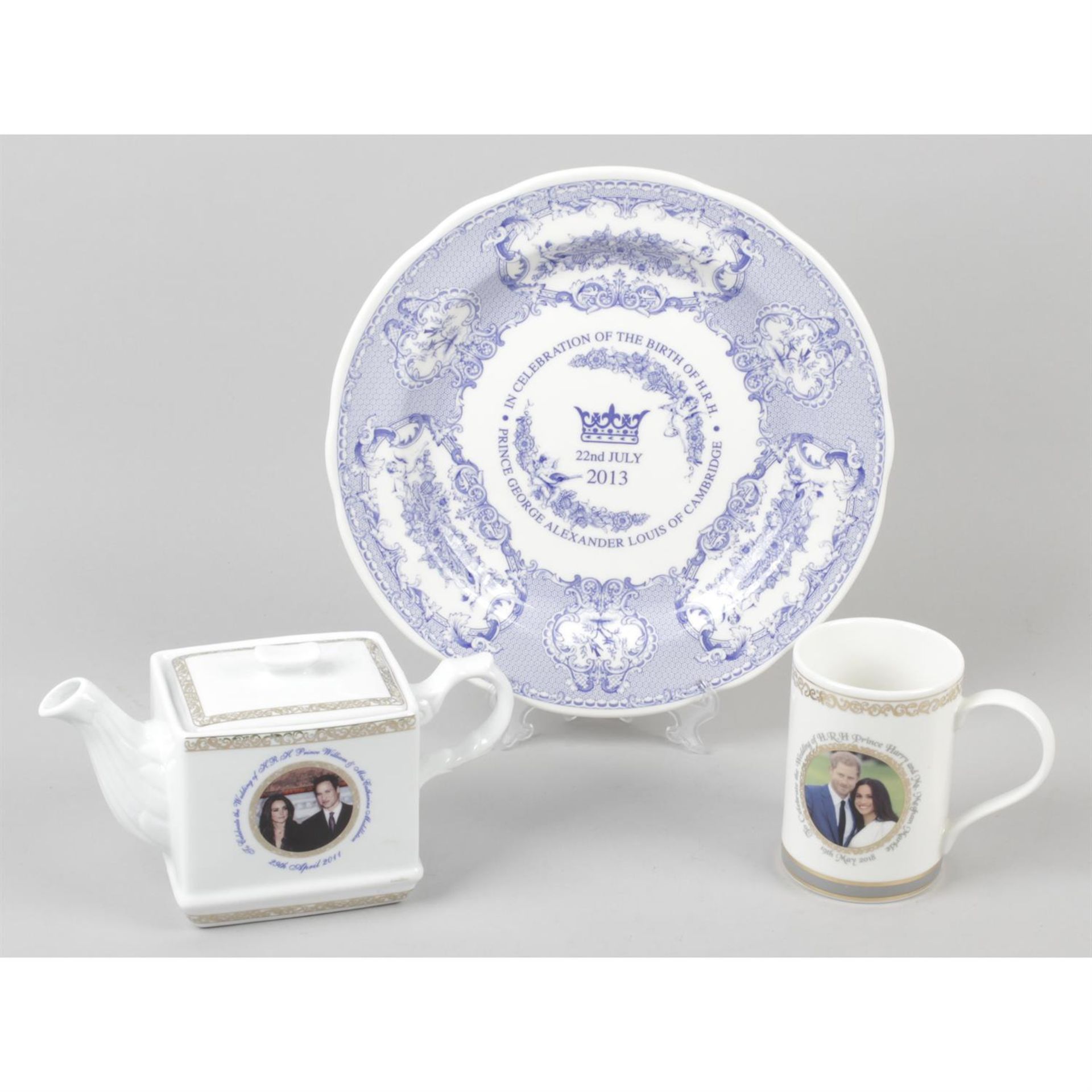 Five boxes of various commemorative ware to celebrate the wedding of HRH Prince Harry and Meghan