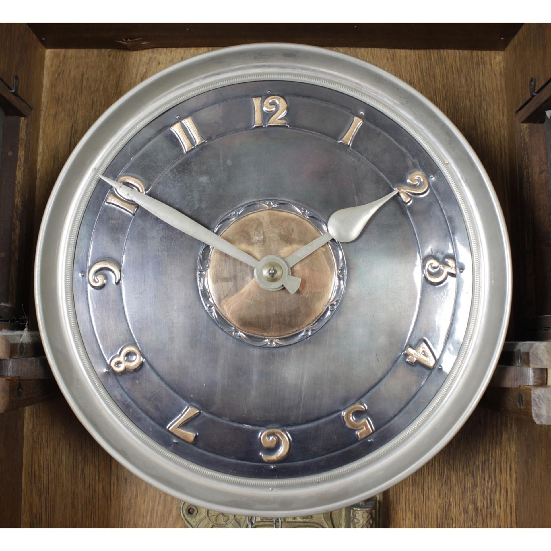 A fine early 20th century Arts & Crafts longcase clock. - Image 3 of 7