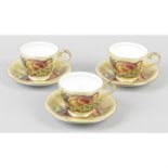A selection of Aynsley Orchard Gold pattern bone china, together with a Wedgwood part coffee set,