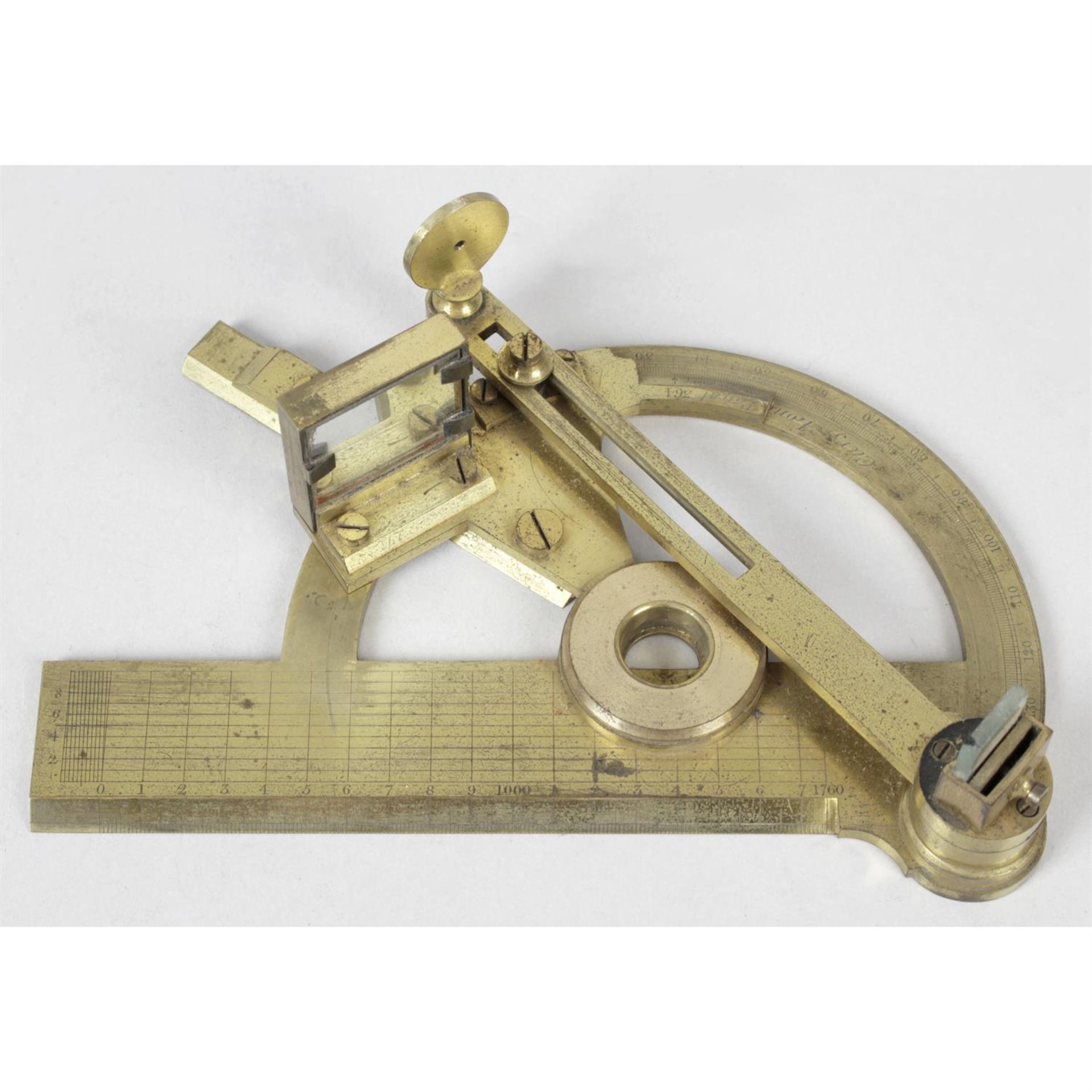 An unusual 19th century Cary of London Douglas reflecting protractor.