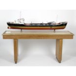 A large and impressive boardroom or ship builders model of the suction dredger “M.V. Bowprince”.