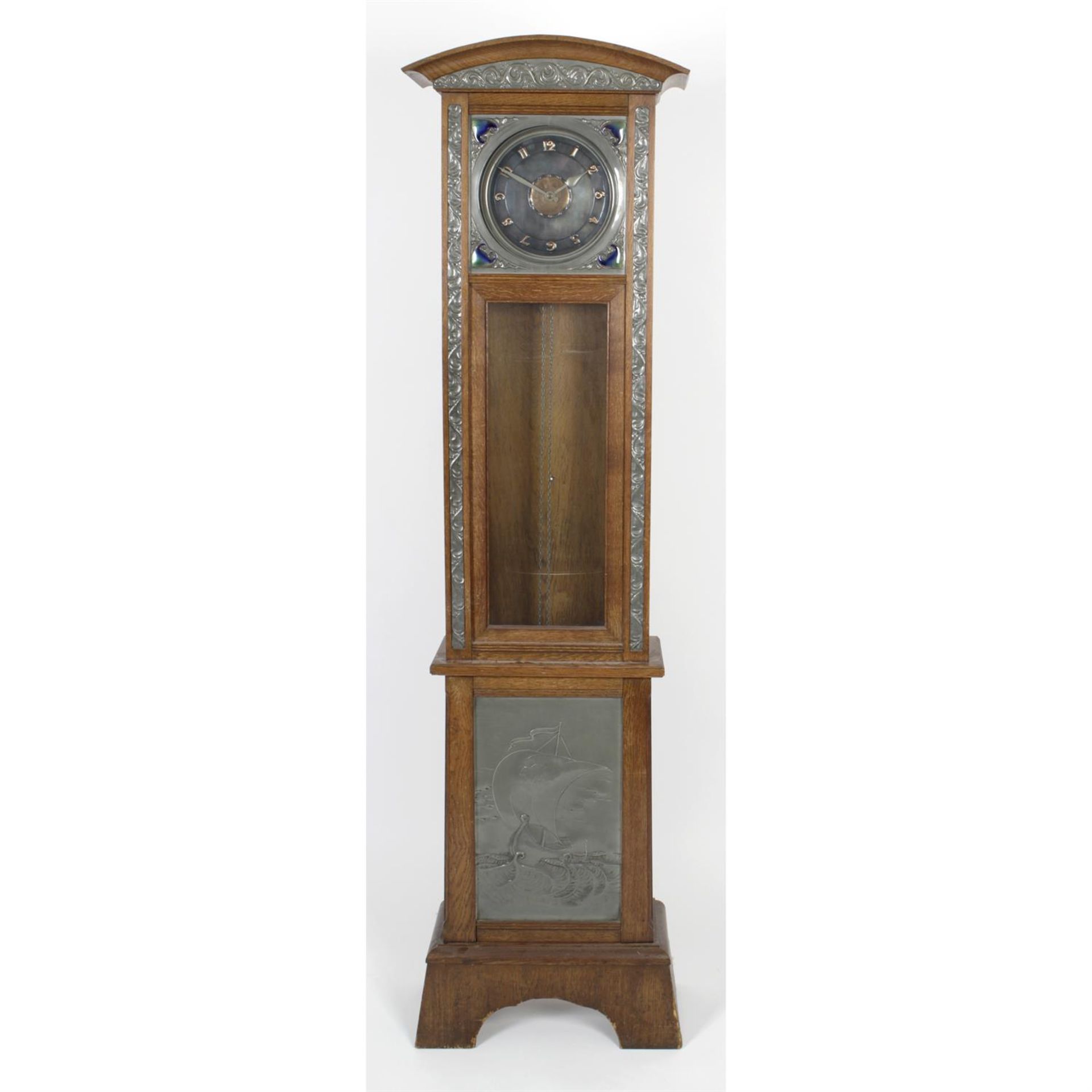 A fine early 20th century Arts & Crafts longcase clock.