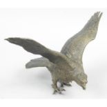 An Austrian cold painted bronze study of an eagle.