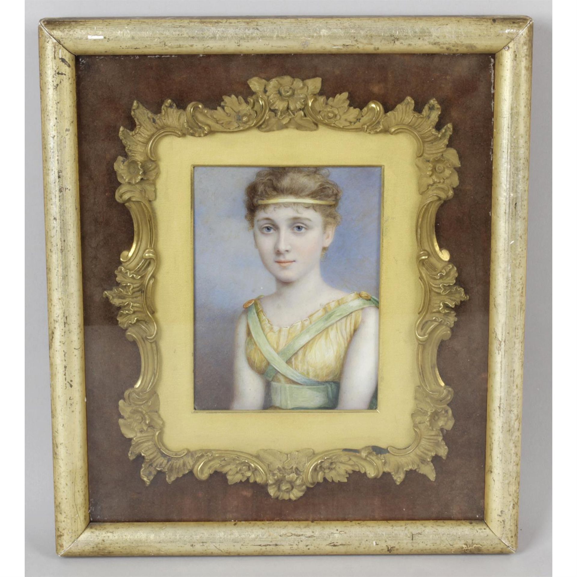 A 19th century portrait miniature.