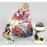 A small mixed election of assorted items, to include Royal Doulton, and Sitizendorf figurines,