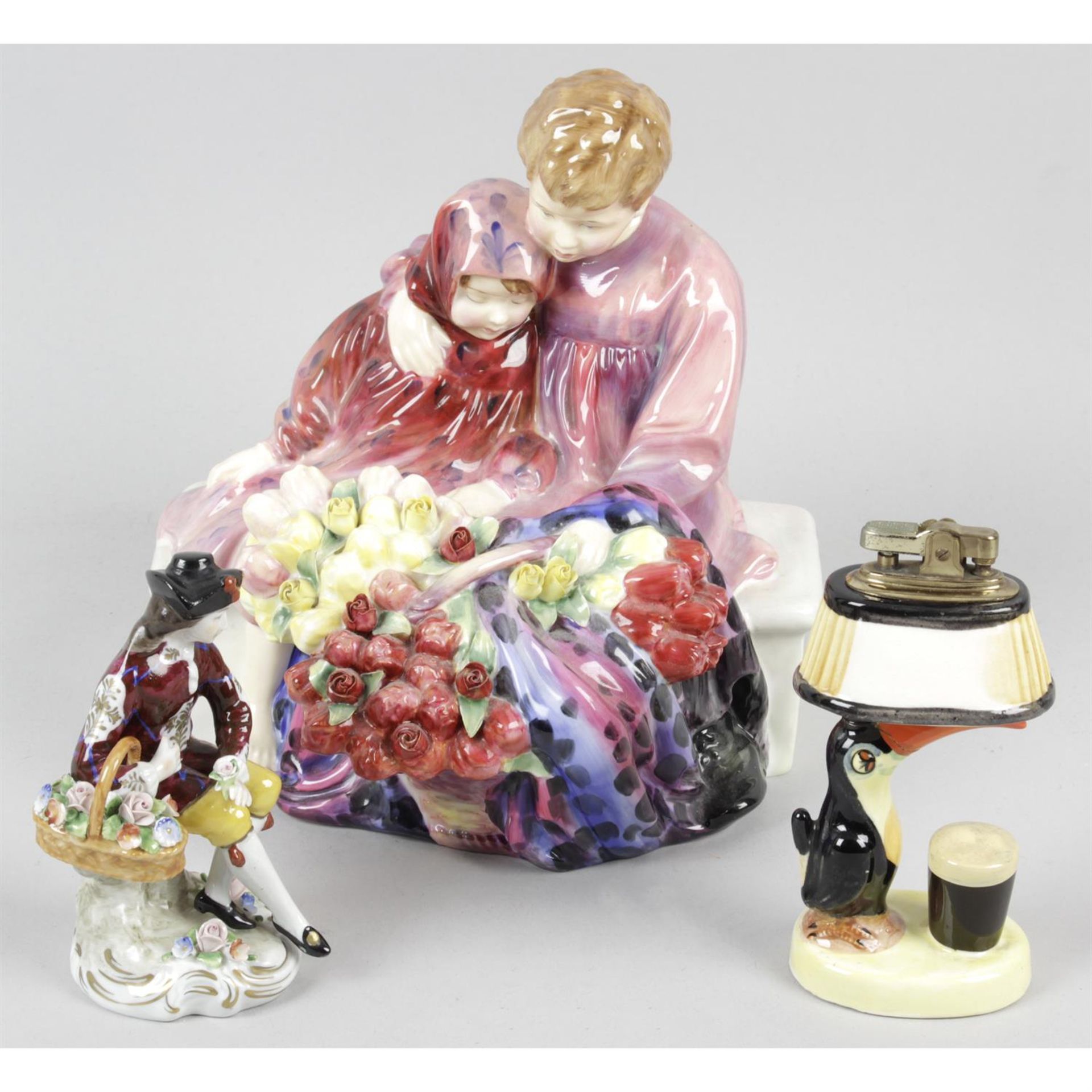 A small mixed election of assorted items, to include Royal Doulton, and Sitizendorf figurines,