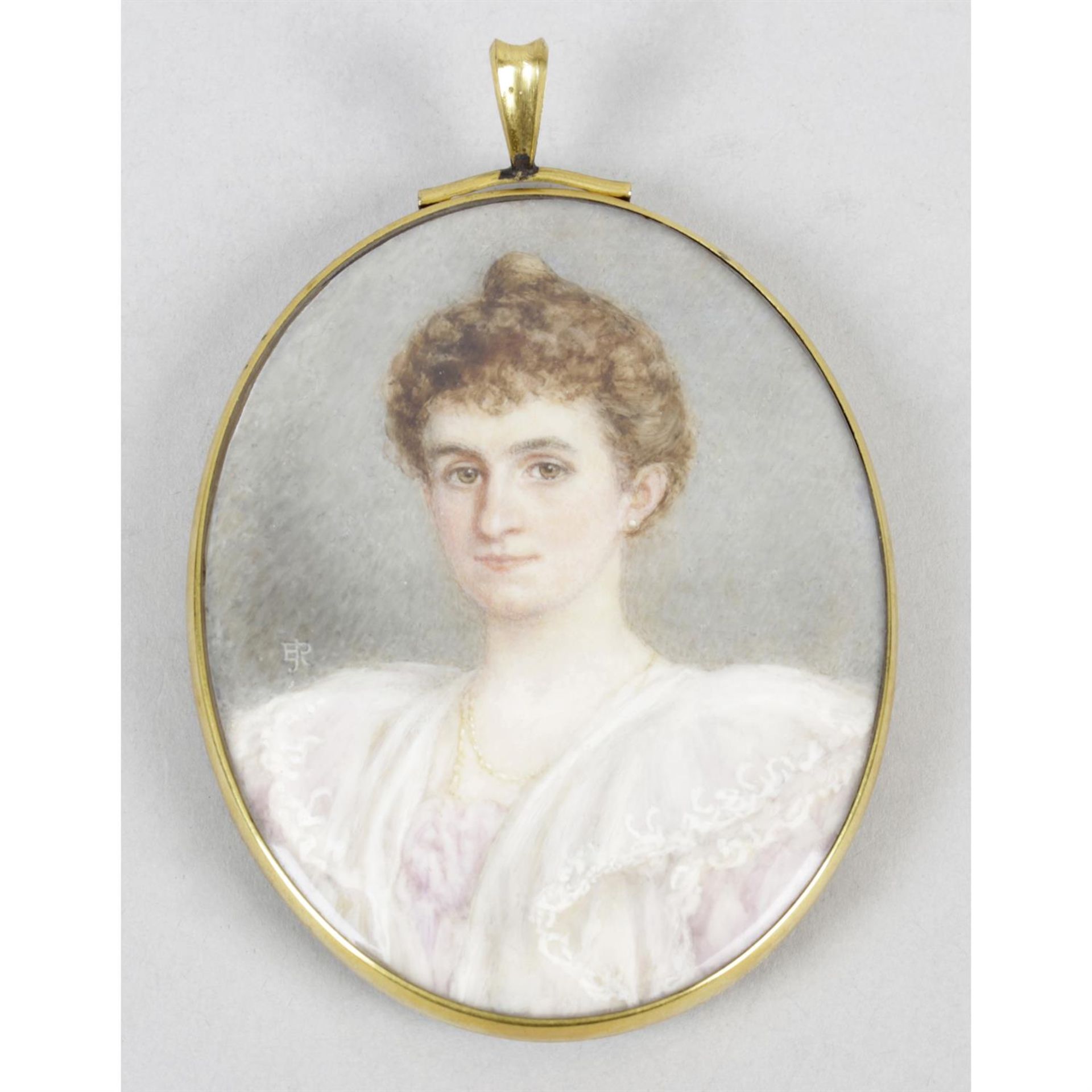 Ethel Jenner Rosenberg, a late 19th century portrait miniature.