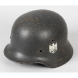 A German Third Reich Army steel helmet.