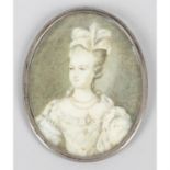 An 18th century portrait miniature.