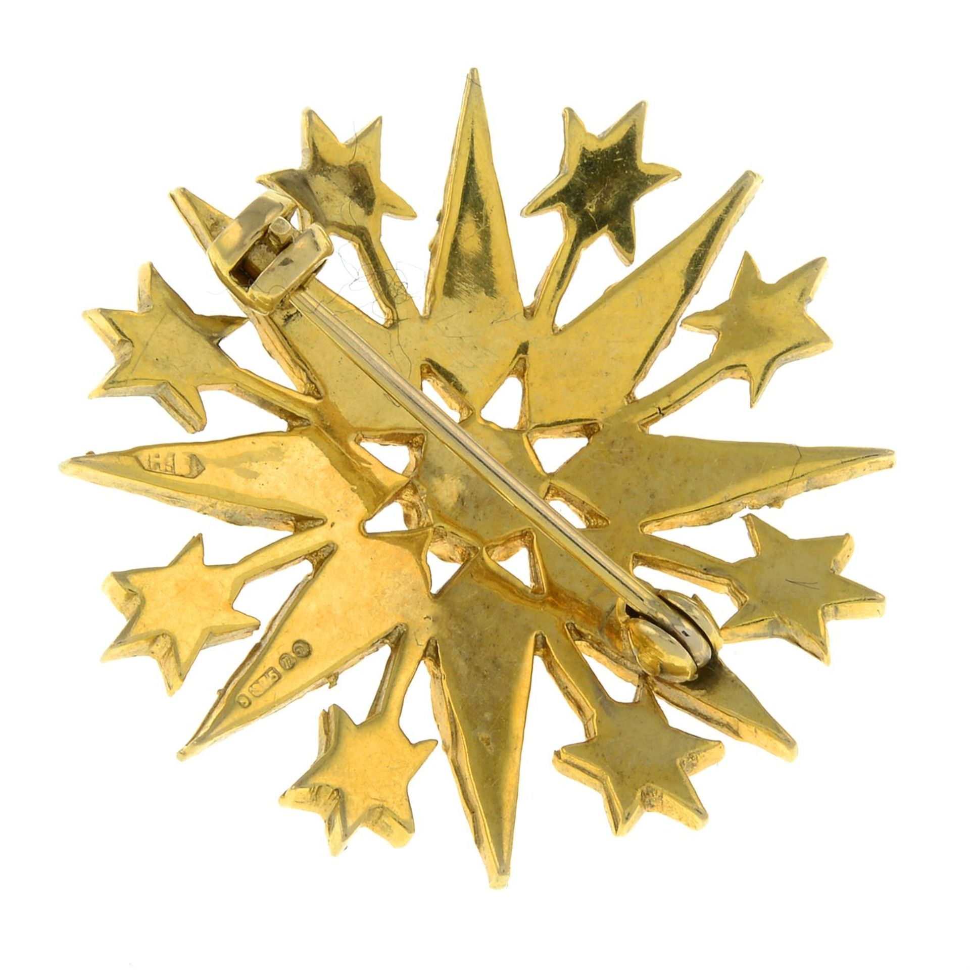 A 9ct gold split pearl spray brooch. - Image 2 of 2