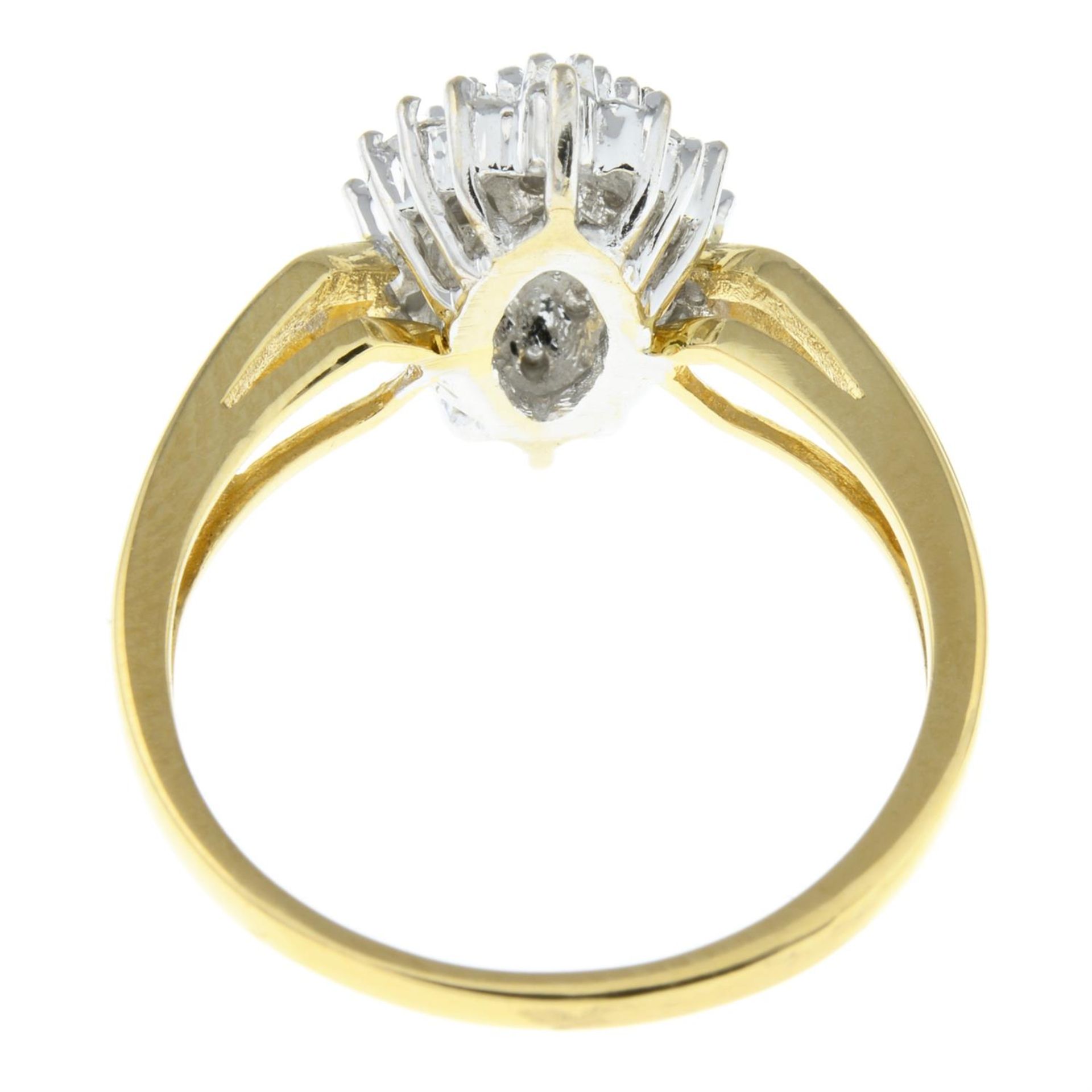 An 18ct gold brilliant-cut diamond cluster ring. - Image 2 of 2