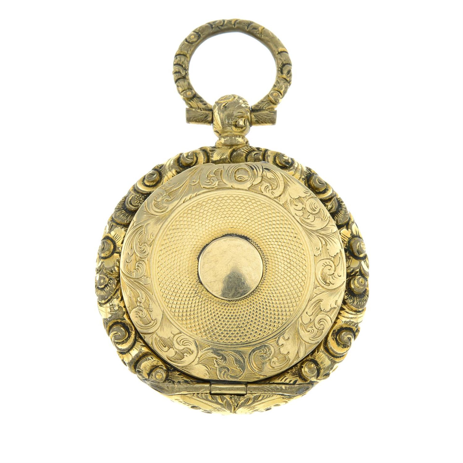 A Victorian 9ct gold ornate locket.