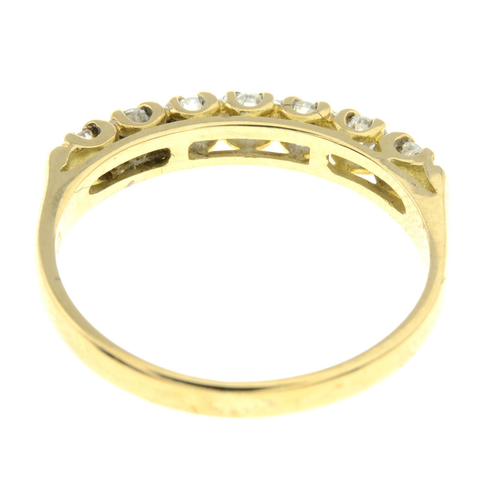 An 18ct gold brilliant-cut diamond seven-stone ring. - Image 2 of 2