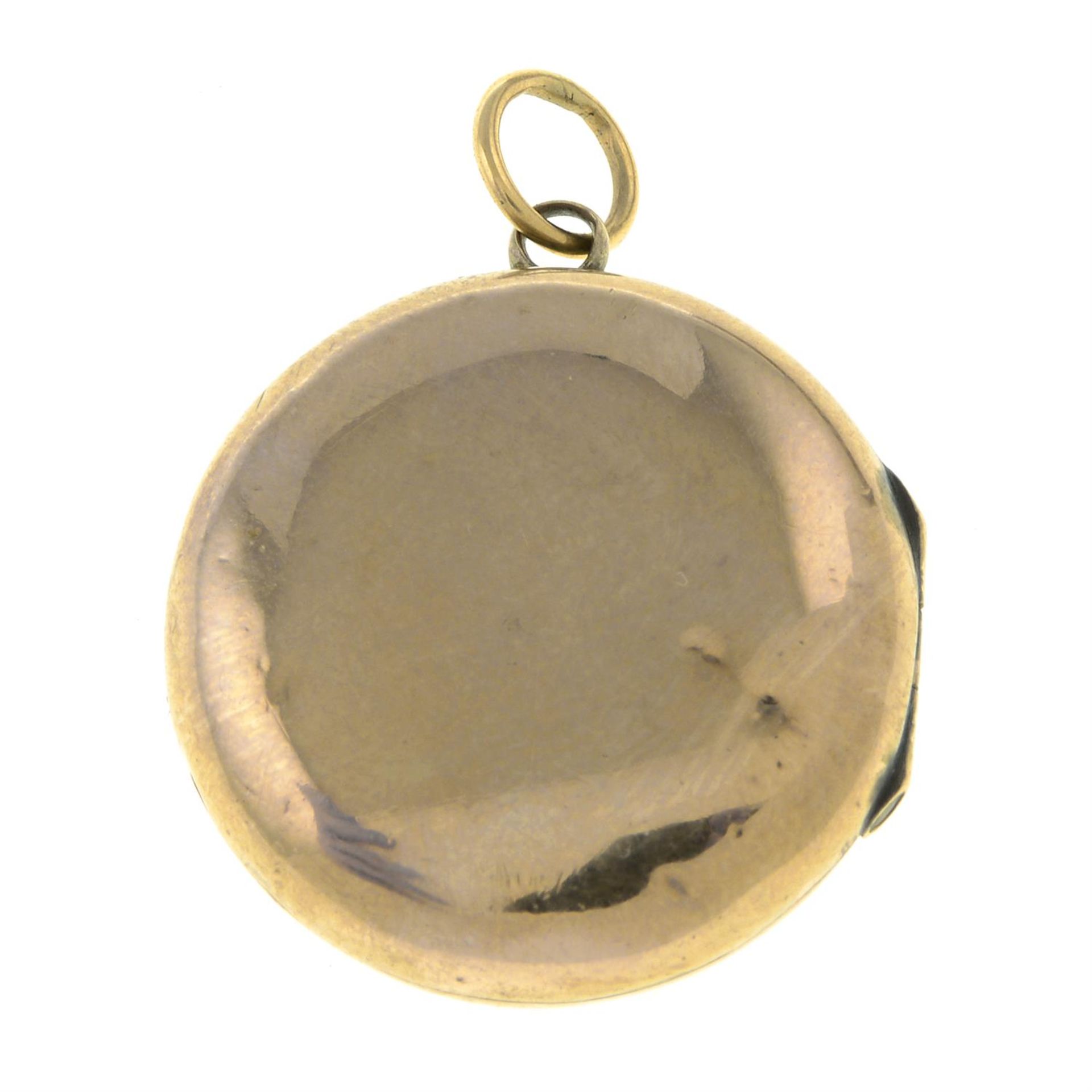 An early 20th century locket pendant, with glazed panel. - Bild 2 aus 2