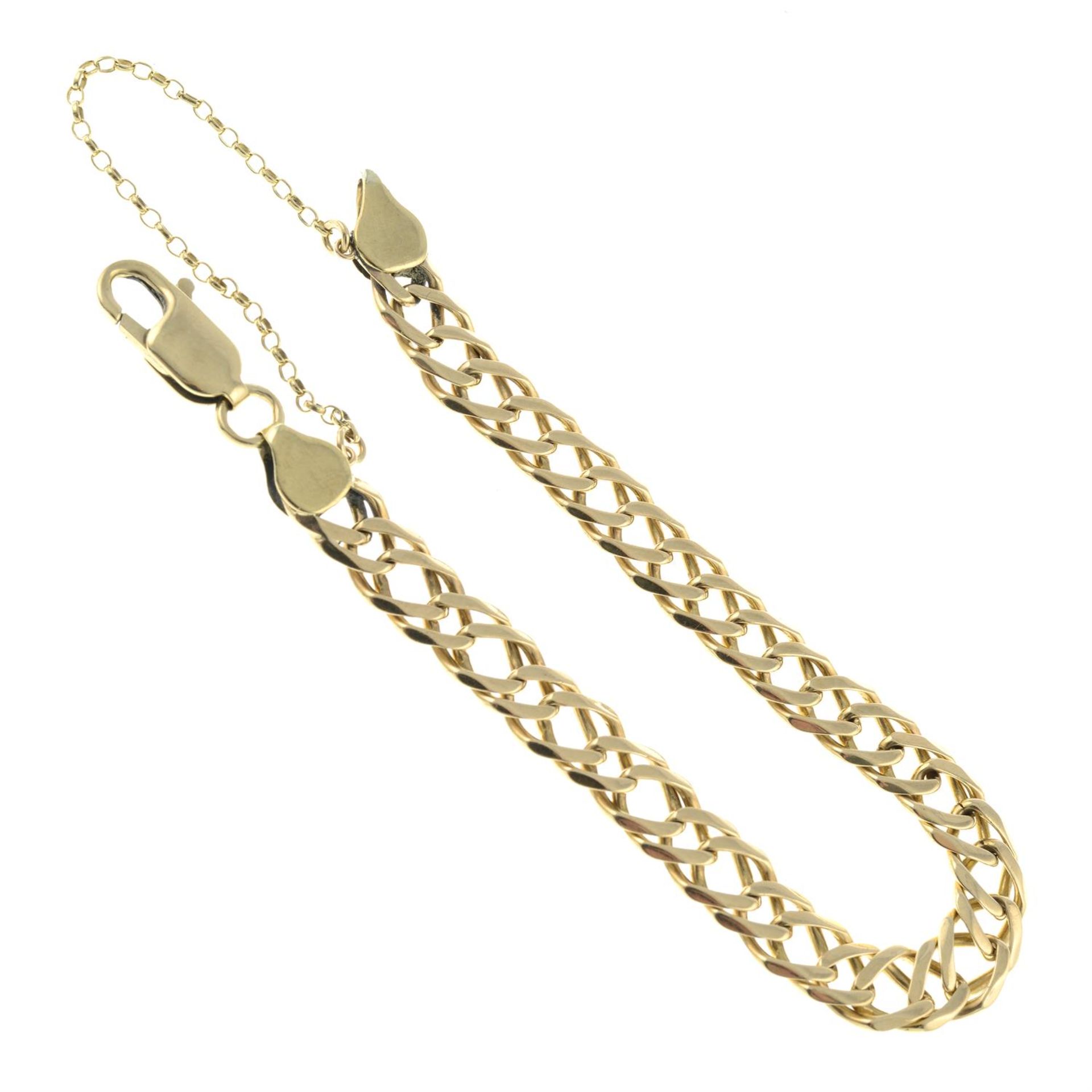 A curb-link bracelet. - Image 2 of 2