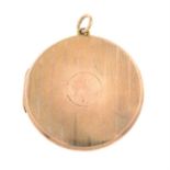 An Edwardian 9ct gold locket pendant, by Deakin & Francis.