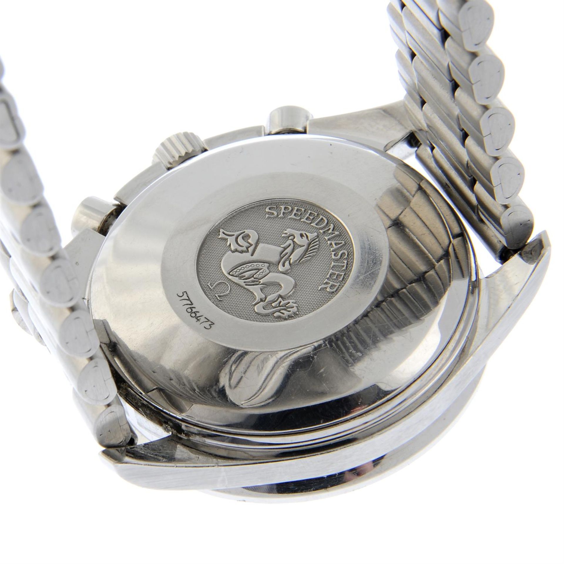 OMEGA - a stainless steel Speedmaster 'Reduced' chronograph bracelet watch, 39mm. - Bild 4 aus 5