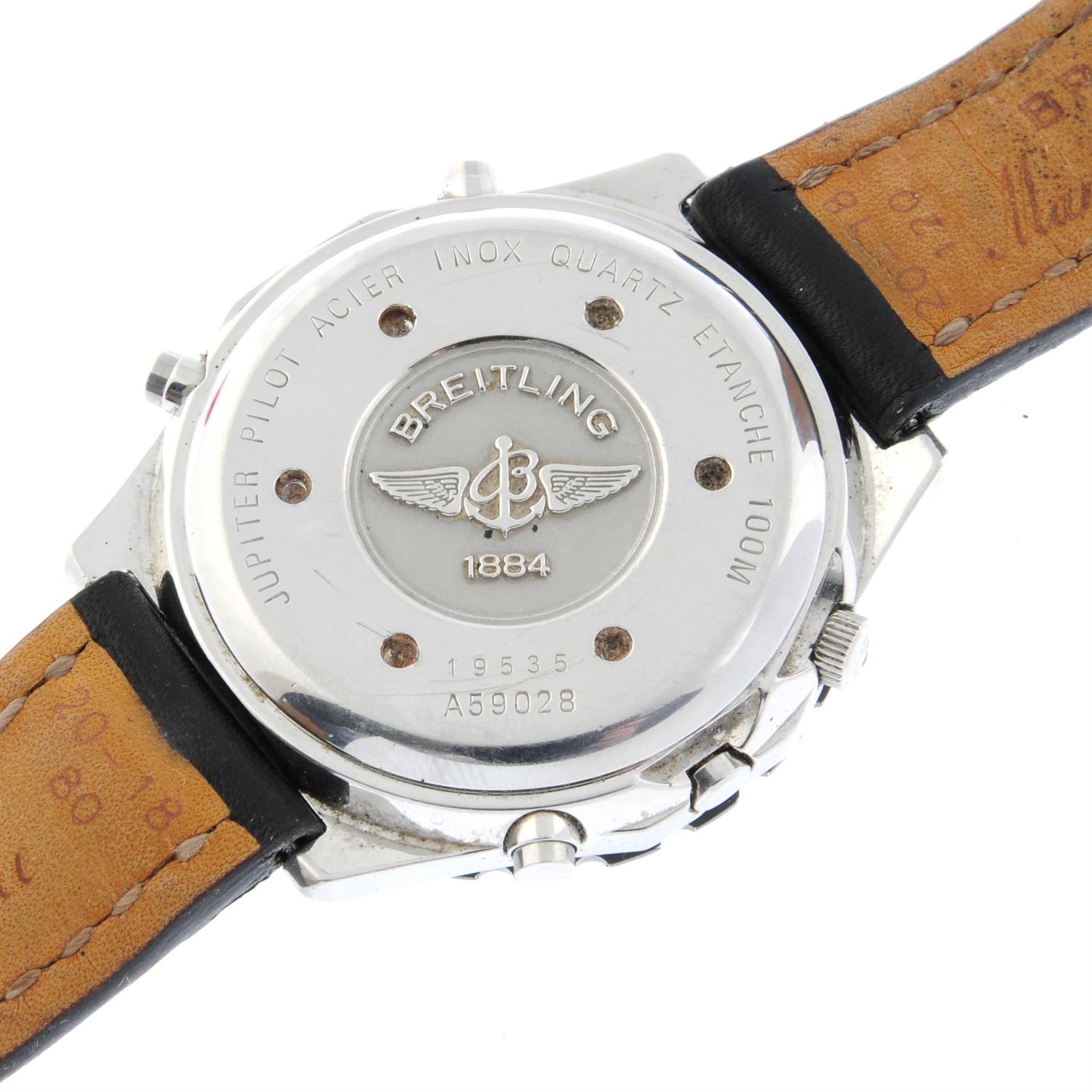 BREITLING - a stainless steel Navitimer Jupiter Pilot chronograph wrist watch, 42mm. - Image 4 of 5