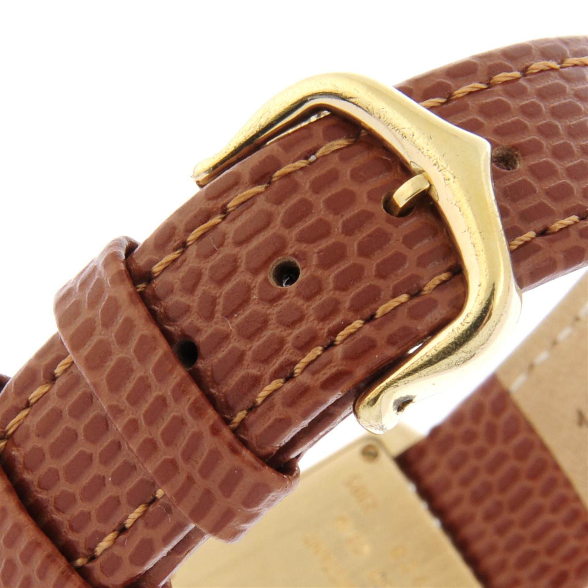 CARTIER - an 18ct gold Tank wrist watch, 20x20mm. - Image 2 of 6