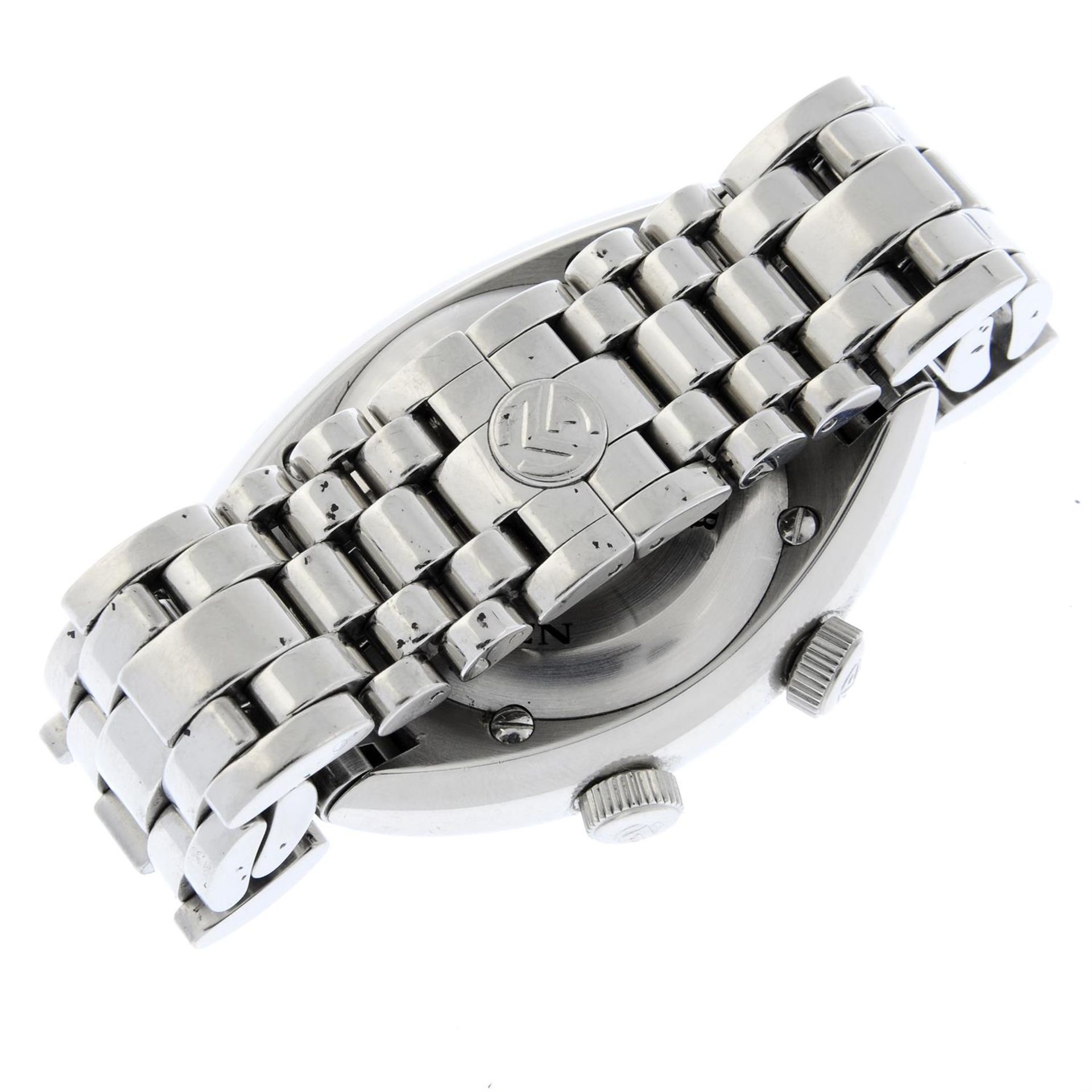 FRANCK MULLER - a stainless steel TransAmerica 2000 Big Ben GMT alarm bracelet watch, 40mm. - Image 2 of 7