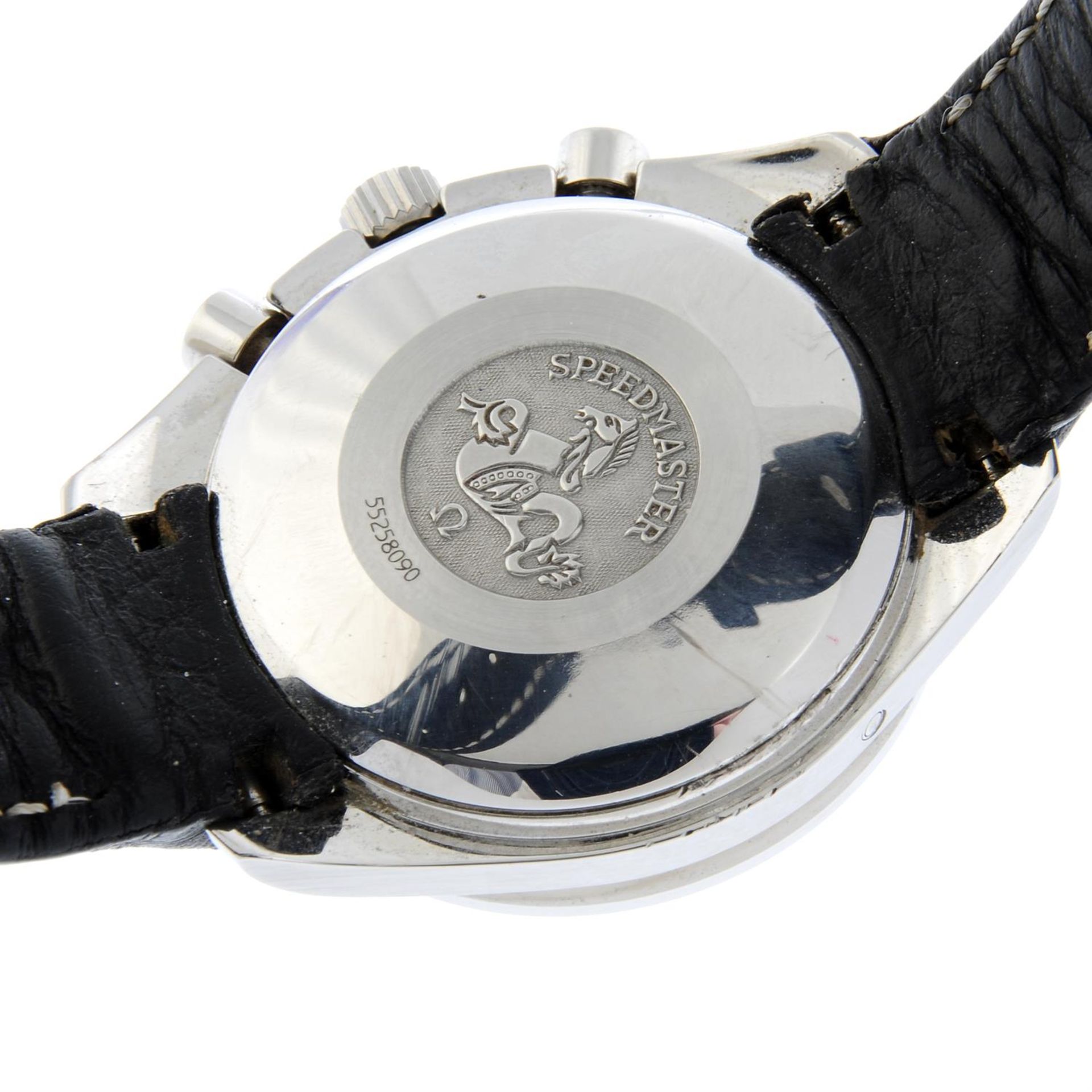 OMEGA - a stainless steel Speedmaster Triple Calendar chronograph wrist watch, 39mm. - Image 4 of 6