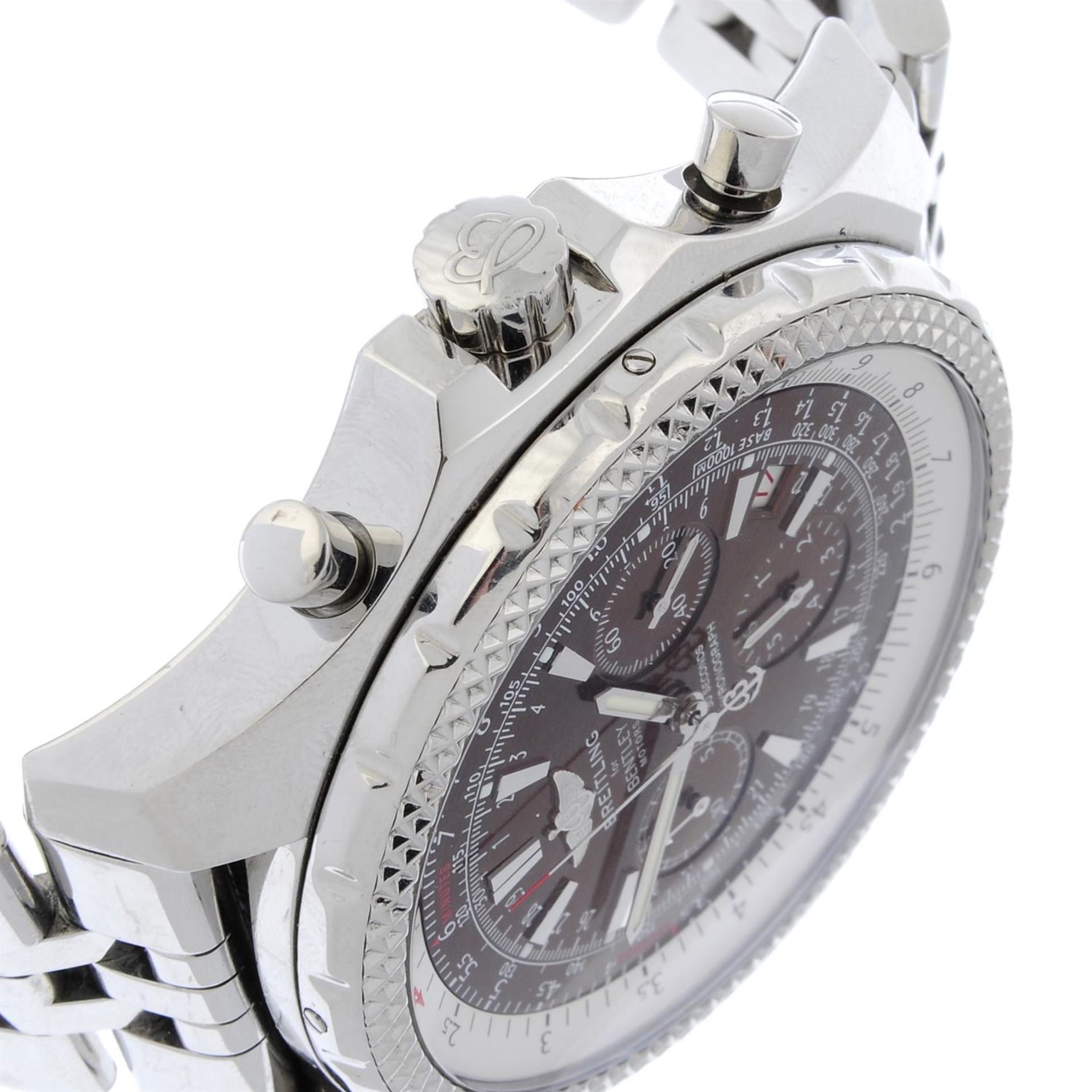 BREITLING - a stainless steel Breitling for Bentley chronograph bracelet watch, 49mm. - Bild 3 aus 6
