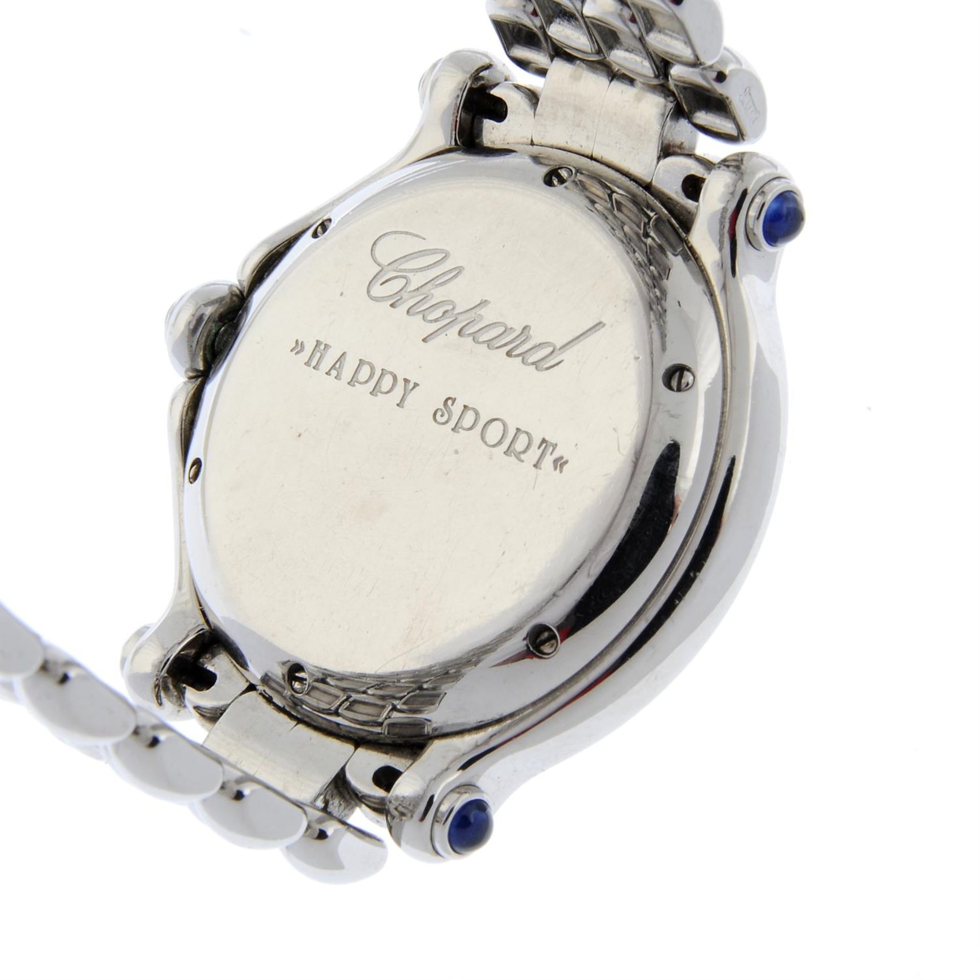 CHOPARD - a stainless steel Happy Sport Diamonds bracelet watch, 33mm. - Bild 4 aus 5