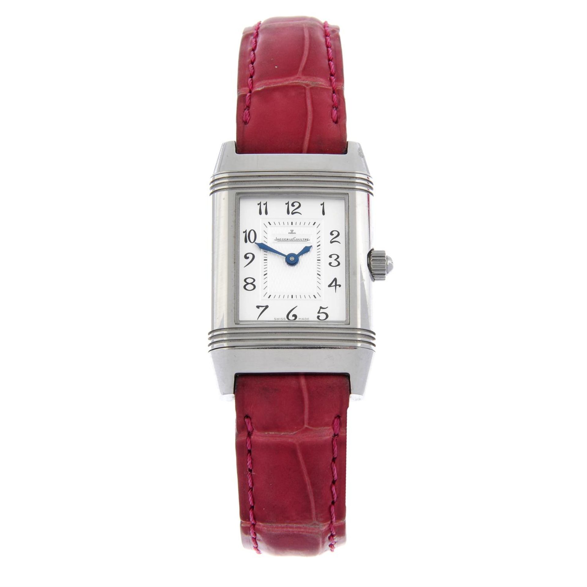 JAEGER-LECOULTRE - a stainless steel Reverso Duetto wrist watch, 21mm x 28.5mm.