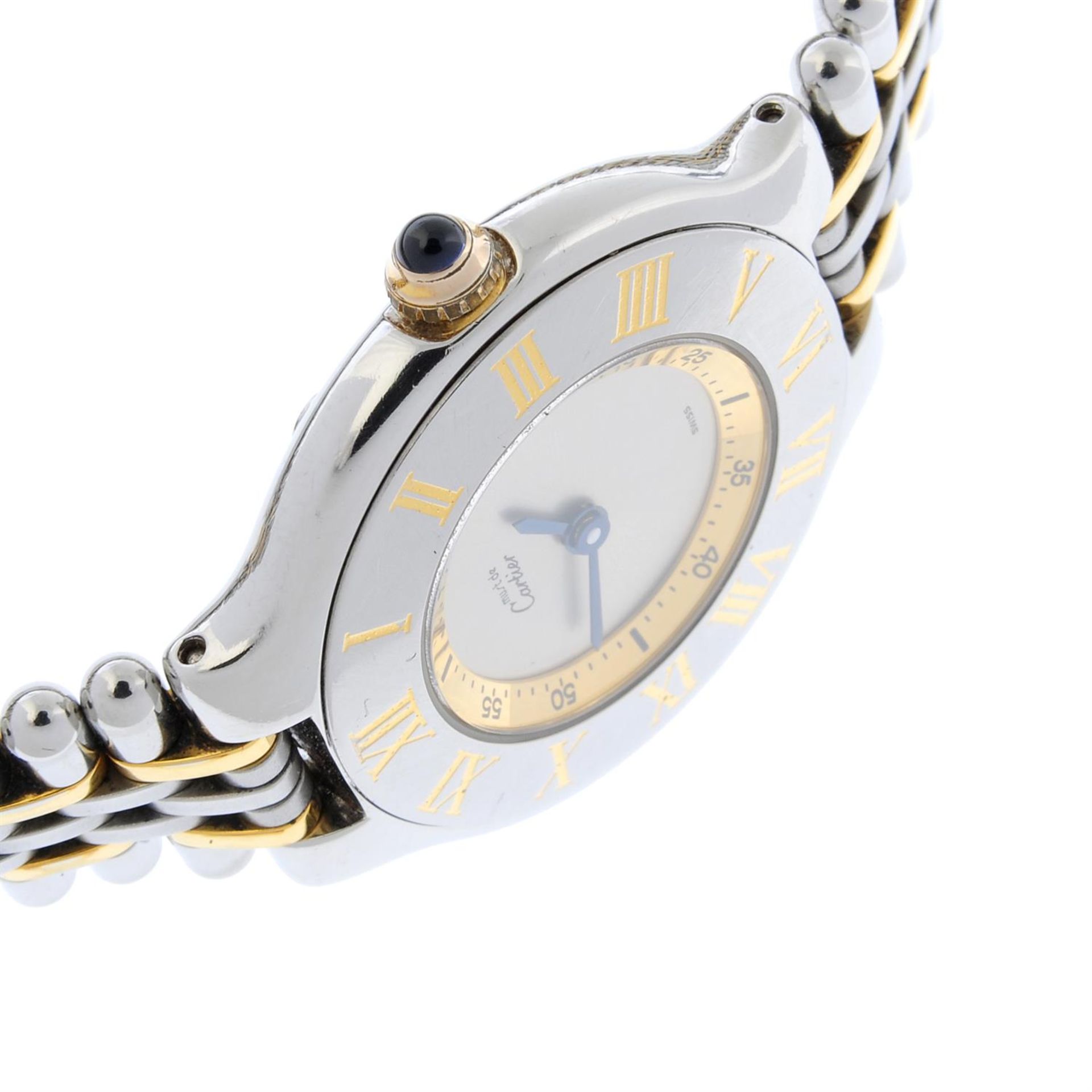 CARTIER - a bi-colour Must de Cartier 21 bracelet watch, 27mm. - Bild 3 aus 6