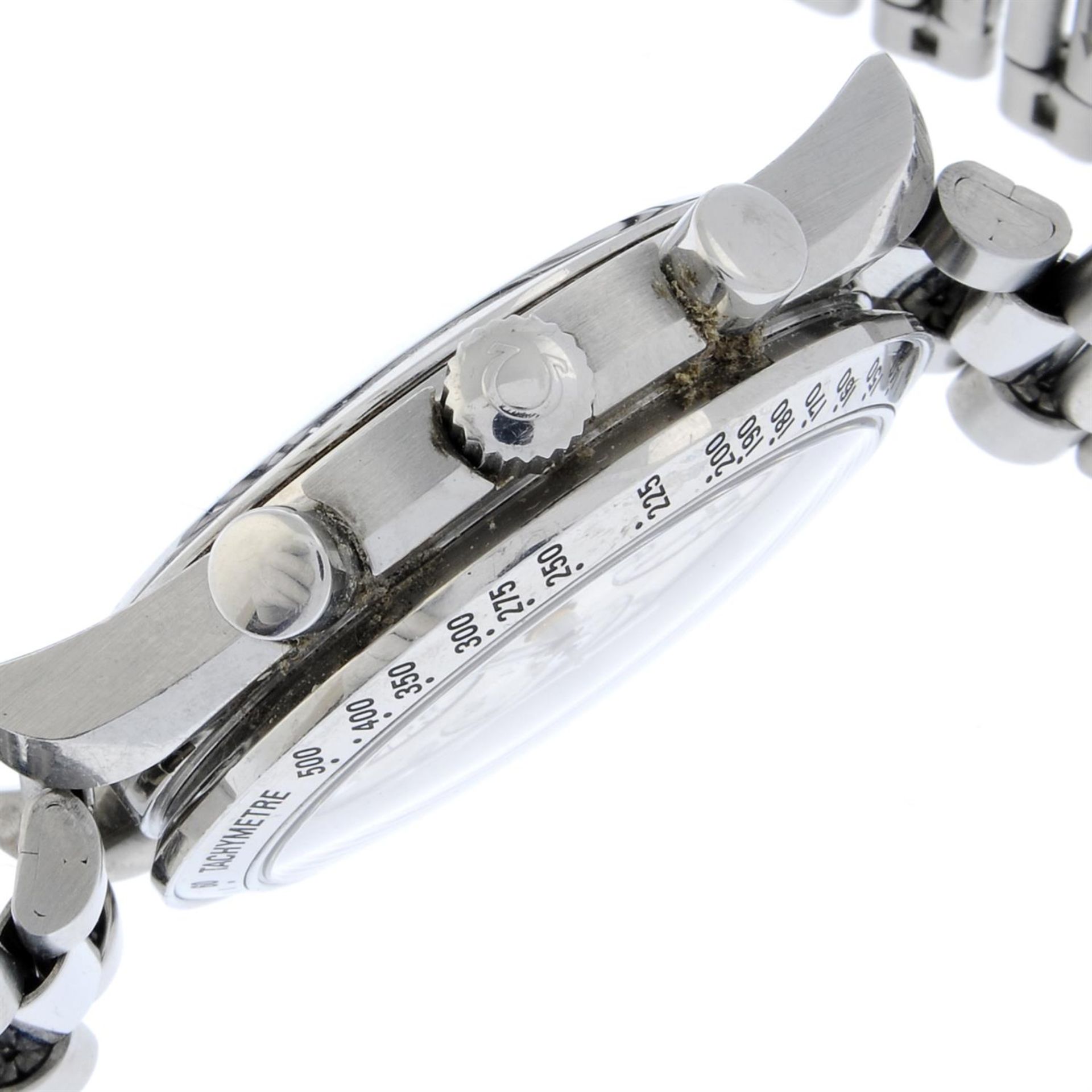 OMEGA - a stainless steel Speedmaster 'Reduced' chronograph bracelet watch, 39mm. - Bild 3 aus 5