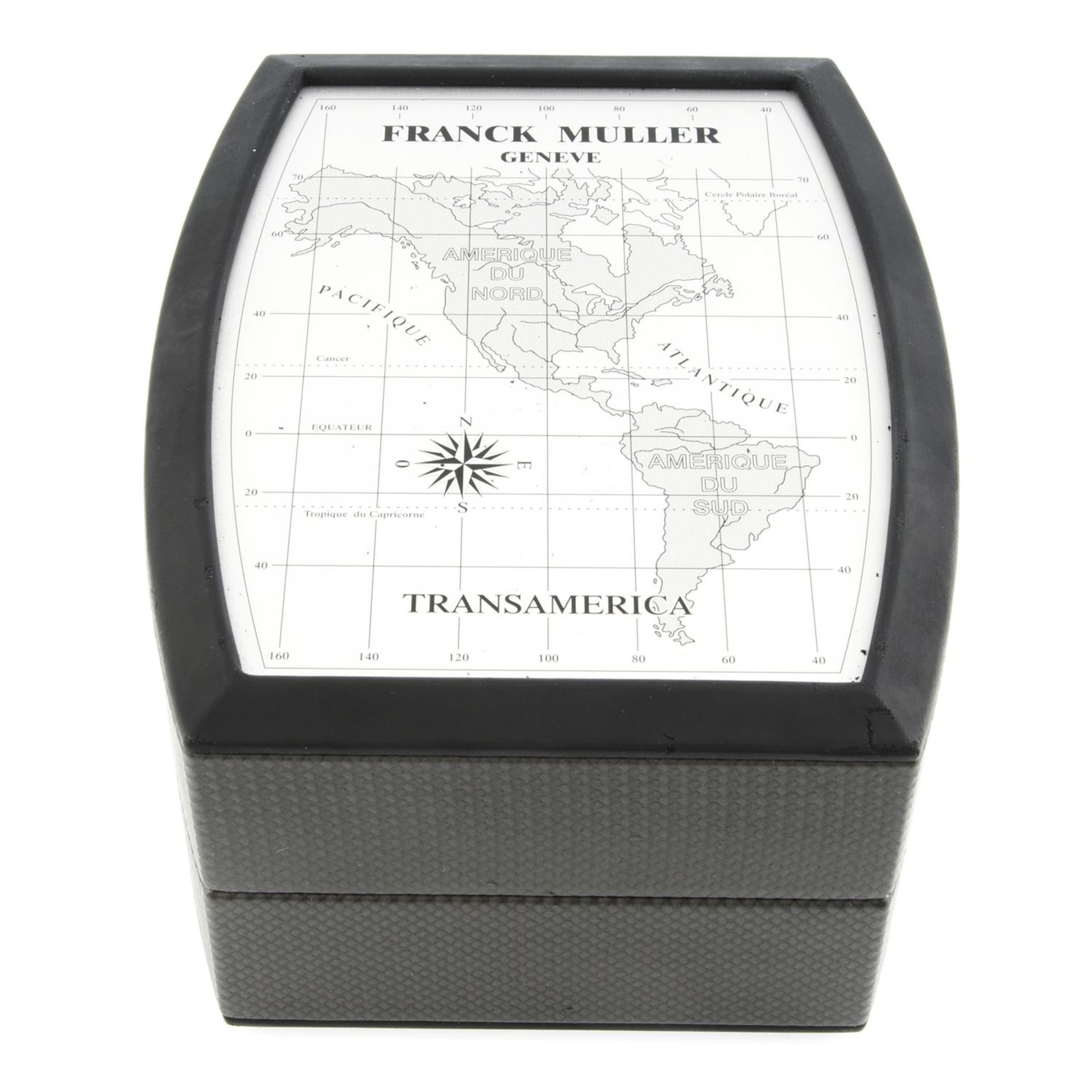 FRANCK MULLER - a stainless steel TransAmerica 2000 Big Ben GMT alarm bracelet watch, 40mm. - Image 7 of 7