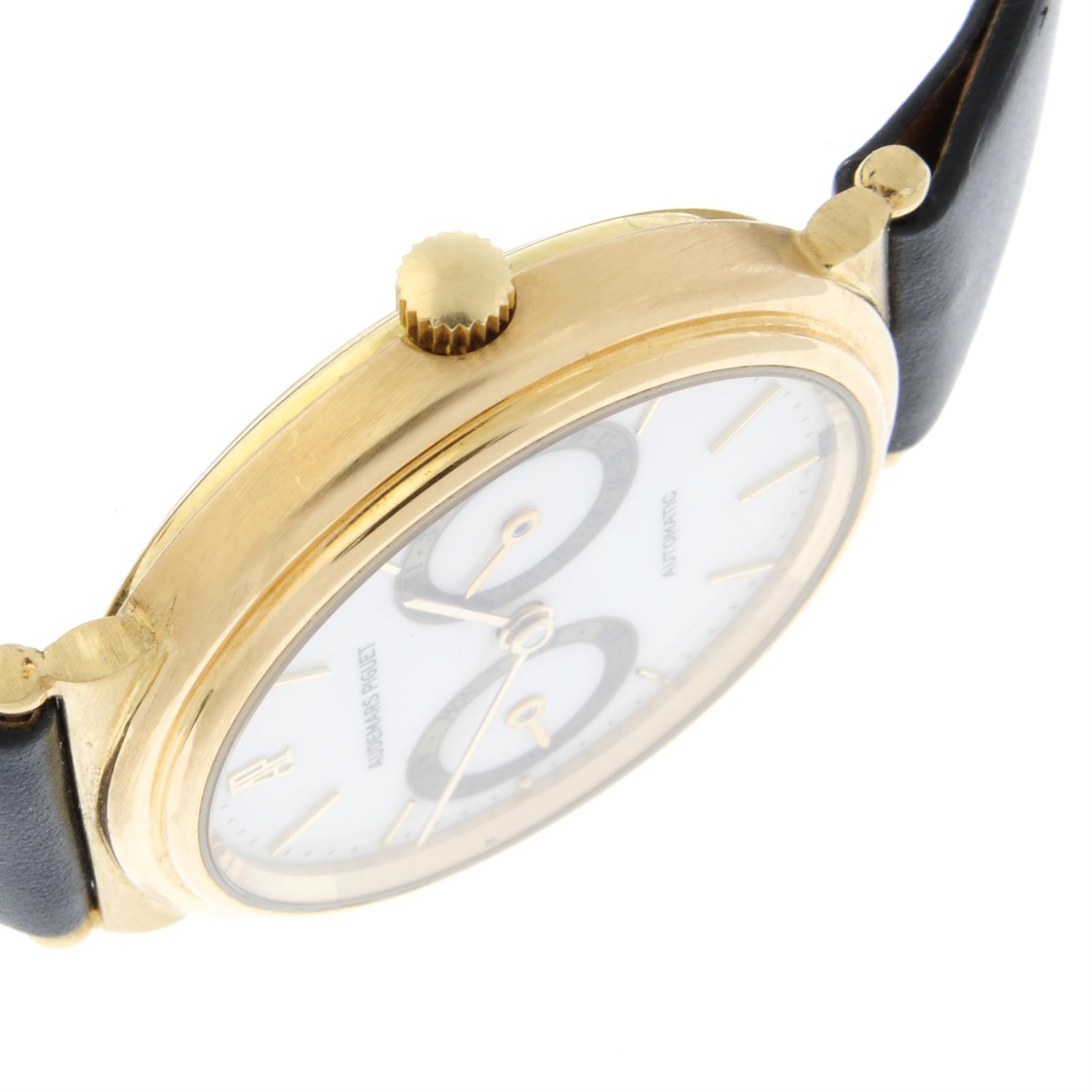 AUDEMARS PIGUET - a yellow metal wrist watch, 33mm. - Image 3 of 6