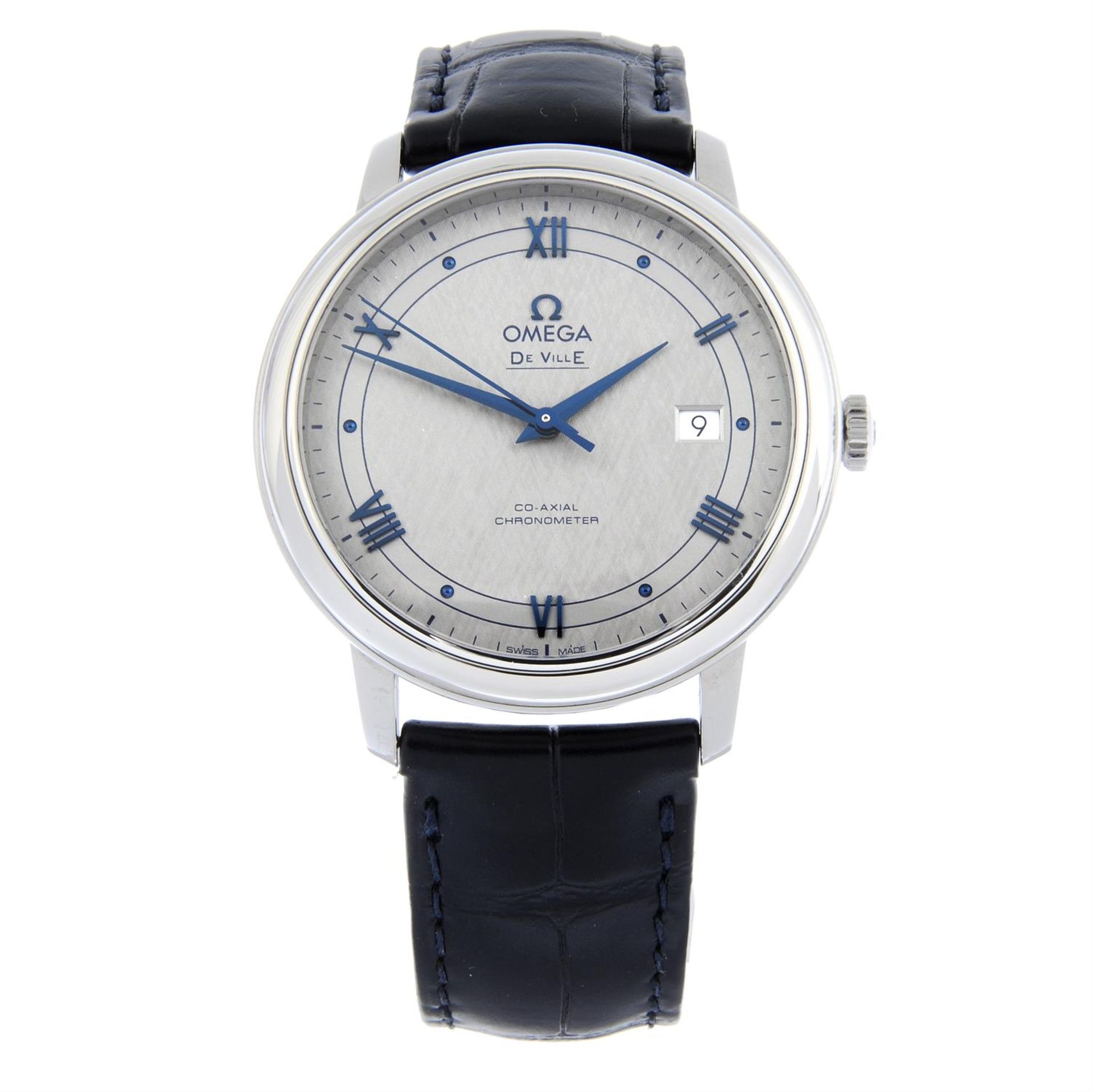 OMEGA - a stainless steel De Ville Prestige Co-Axial wrist watch, 39.5mm.