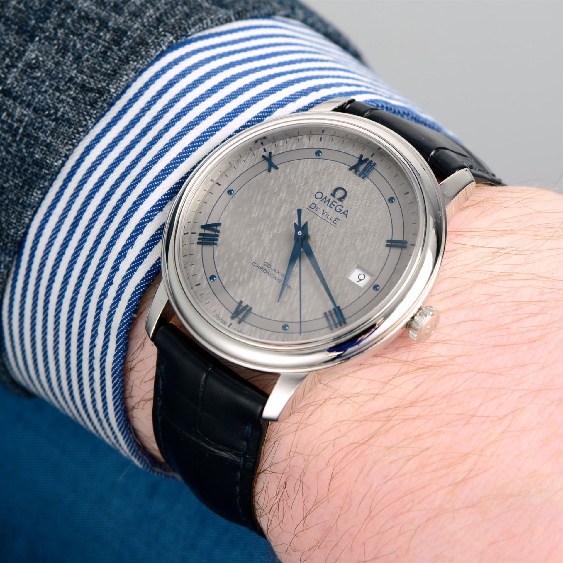 OMEGA - a stainless steel De Ville Prestige Co-Axial wrist watch, 39.5mm. - Image 5 of 6