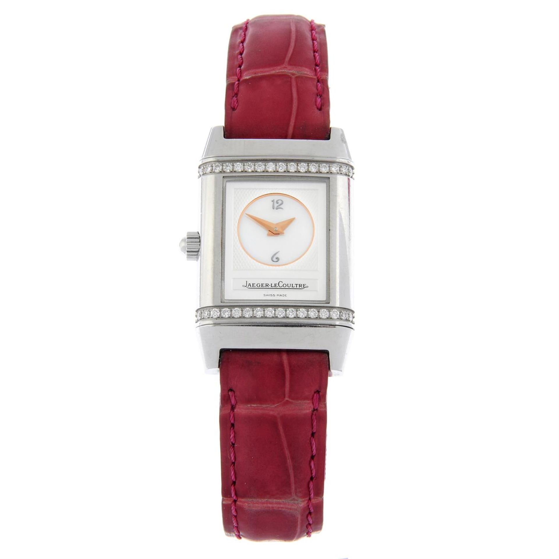 JAEGER-LECOULTRE - a stainless steel Reverso Duetto wrist watch, 21mm x 28.5mm. - Image 2 of 7