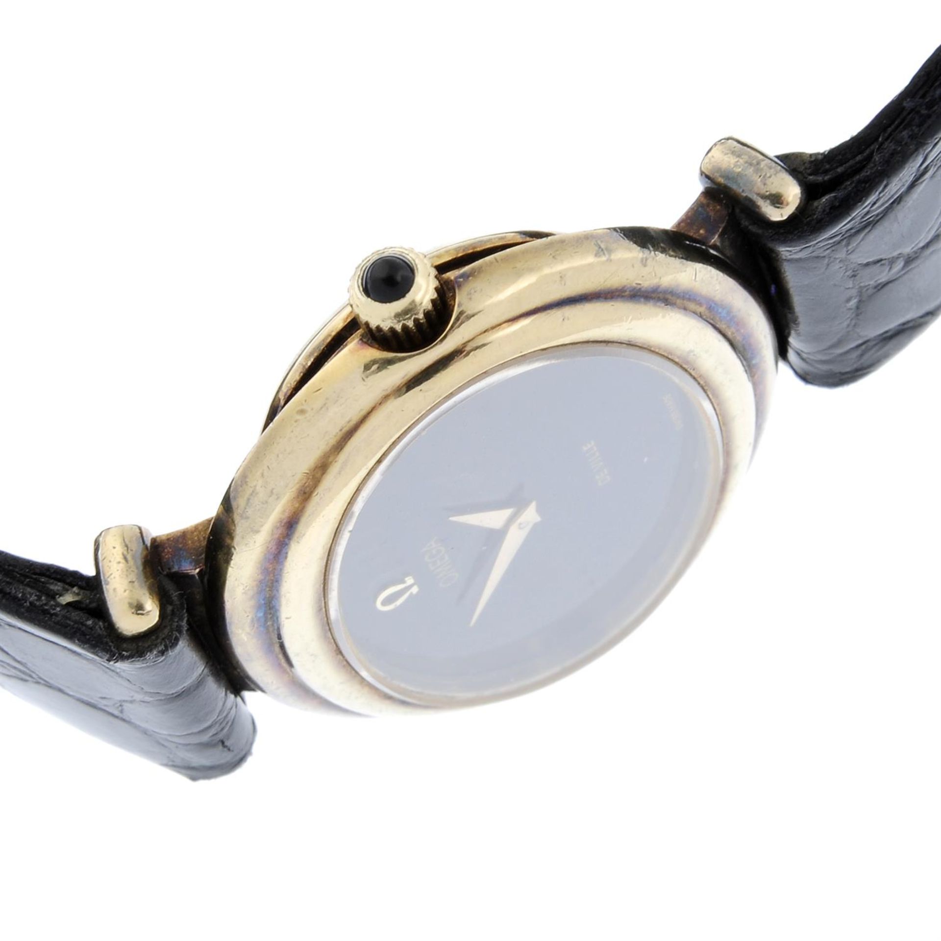 OMEGA - a gold plated silver De Ville wrist watch, 37x28mm. - Bild 3 aus 6