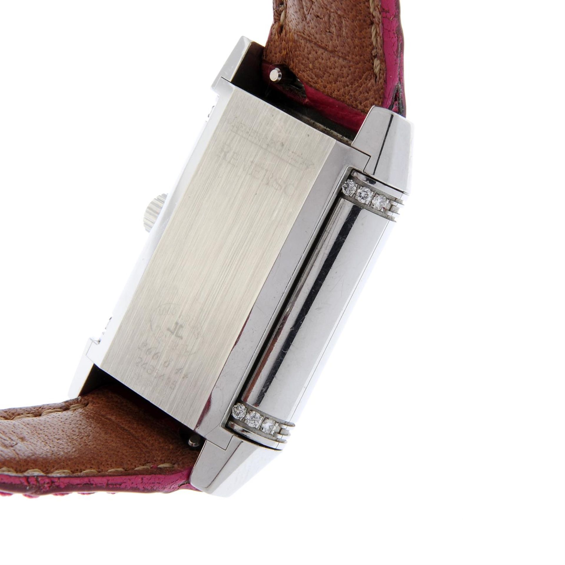JAEGER-LECOULTRE - a stainless steel Reverso Duetto wrist watch, 21mm x 28.5mm. - Image 5 of 7