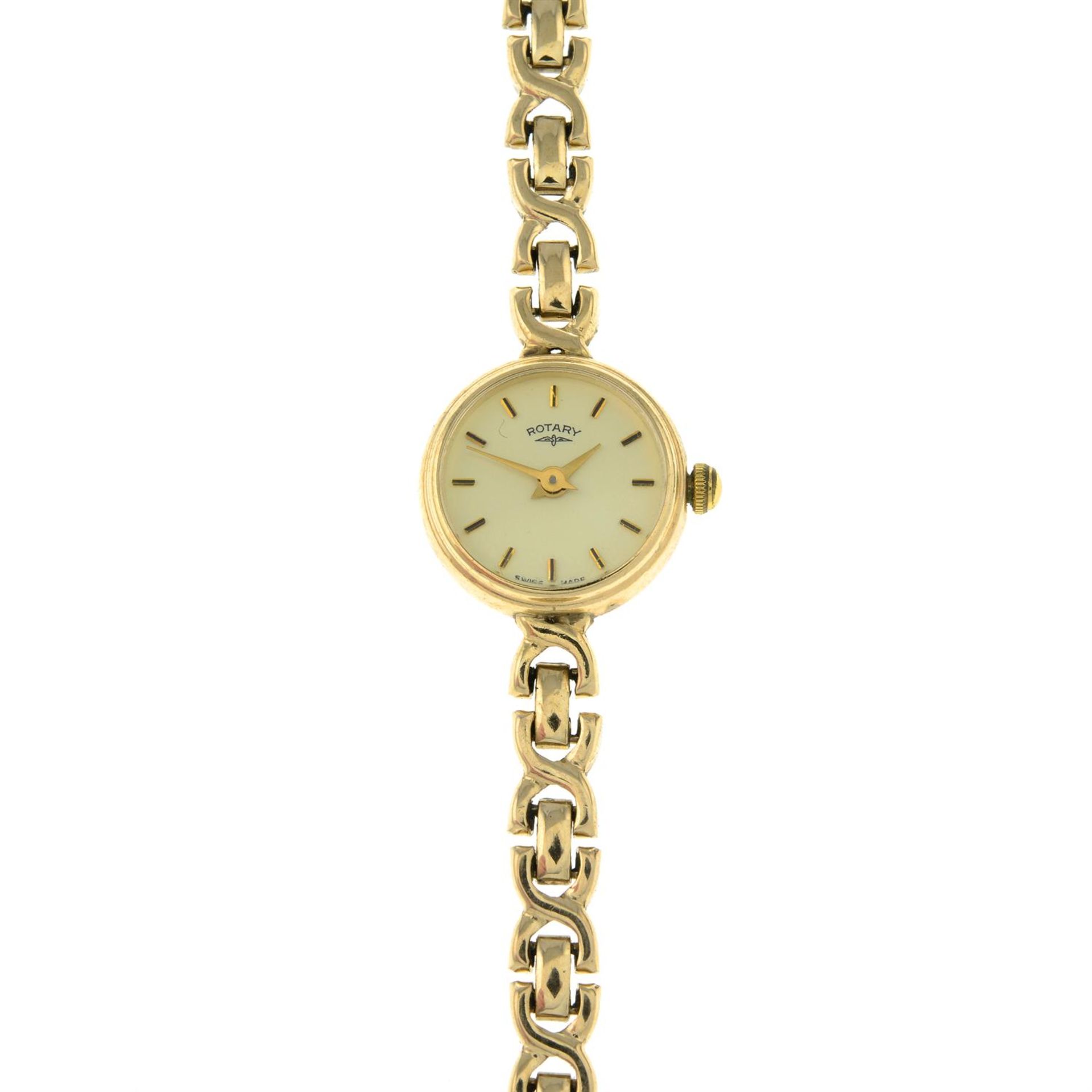 A ladies 9ct gold wrist watch, by Rotary.