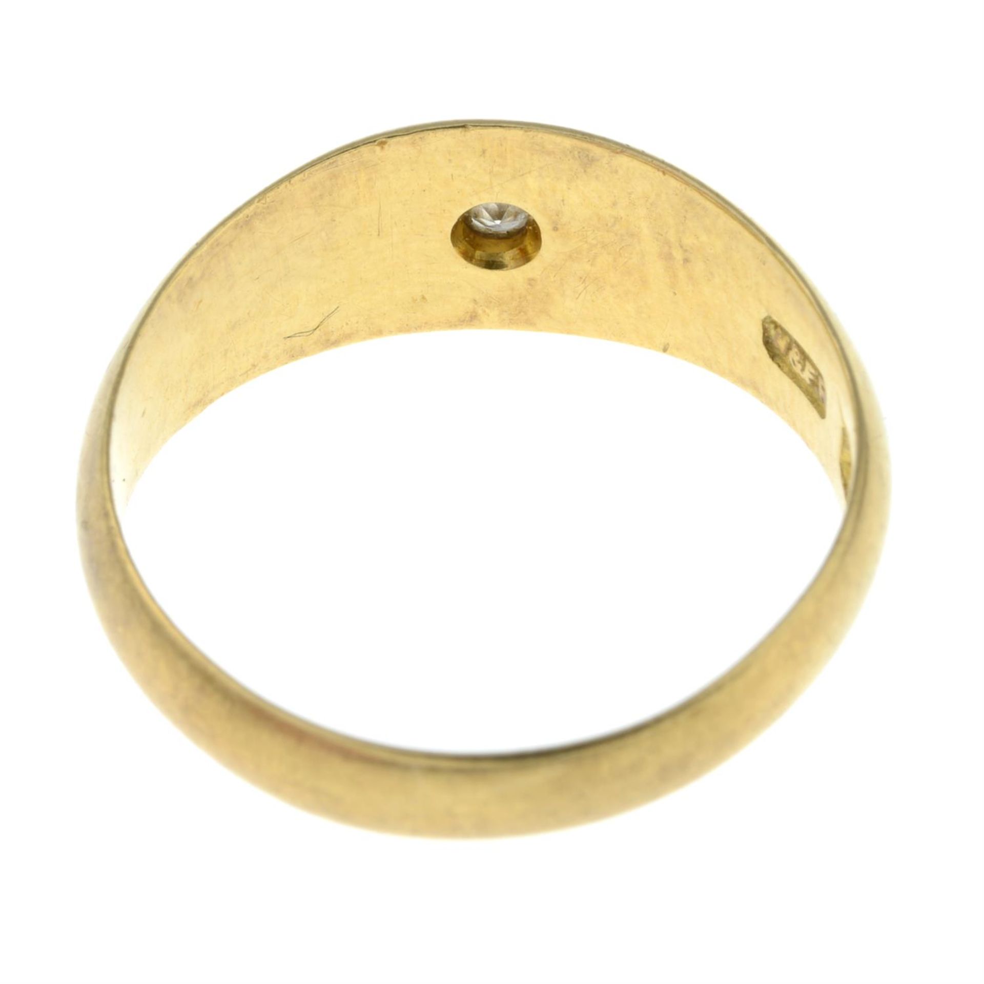 An early 20th century 18ct gold old-cut diamond single-stone ring. - Image 2 of 2