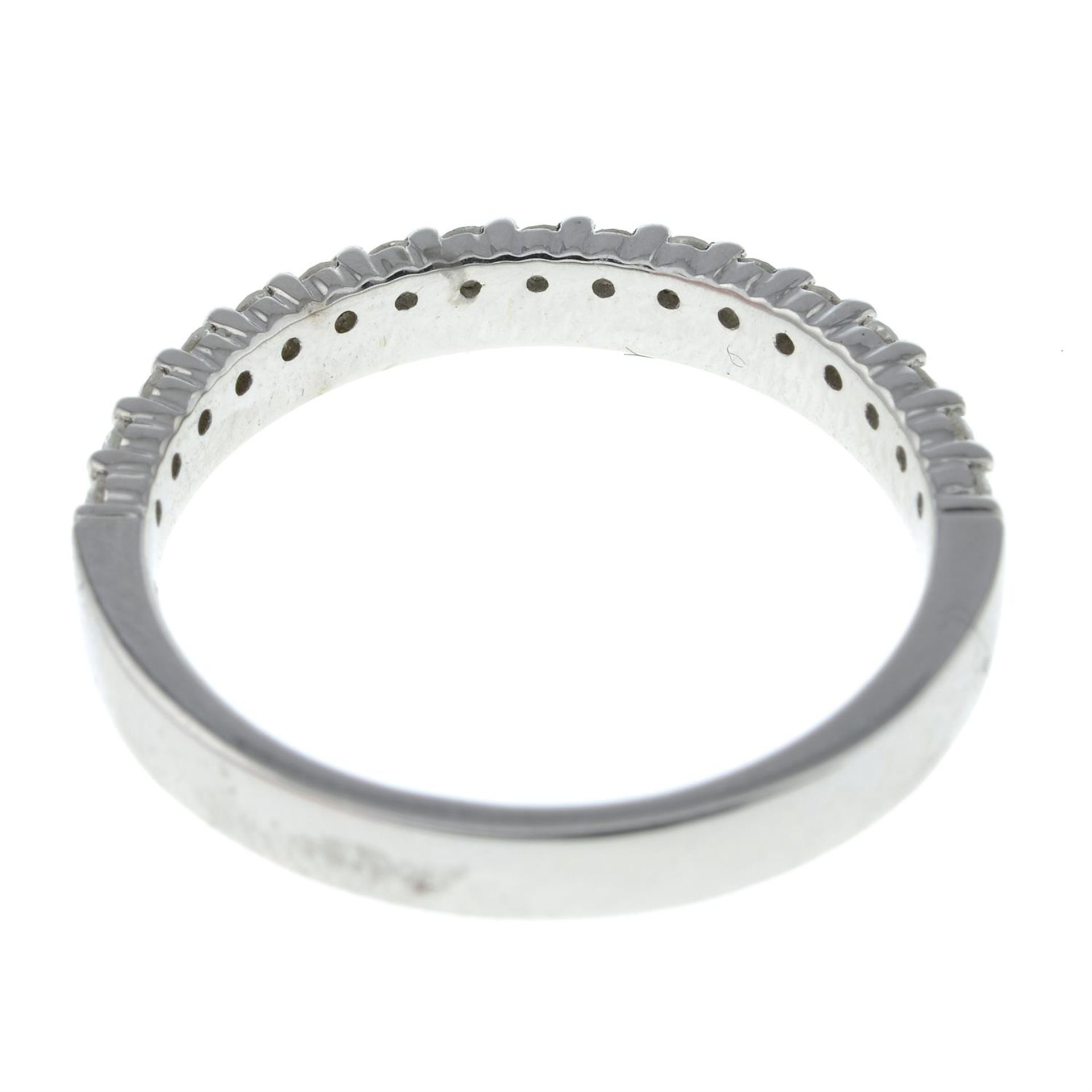 A 9ct gold brilliant-cut diamond half eternity ring. - Image 2 of 2